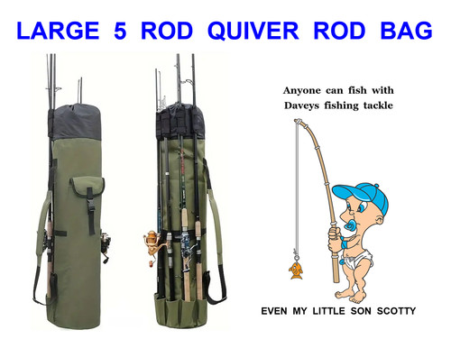 Green large rod quiver - large, 5